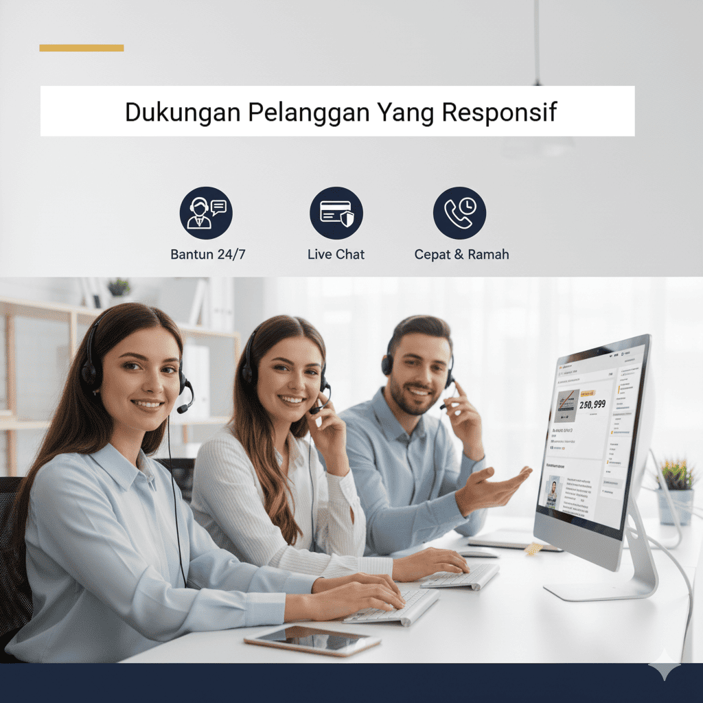 Dukungan pelanggan yang responsif