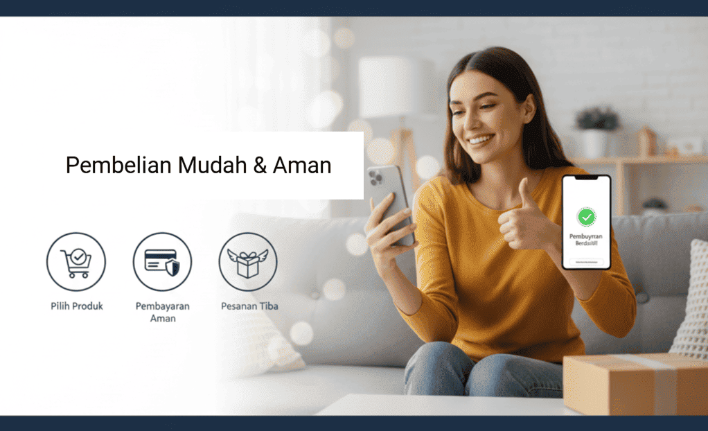 Proses pembelian yang mudah dan aman